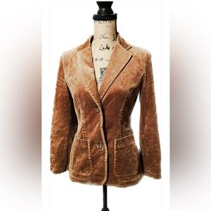 Brown velour blazer